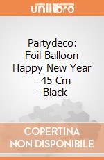 Partydeco: Foil Balloon Happy New Year - 45 Cm - Black giochi