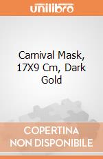 Carnival Mask, 17X9 Cm, Dark Gold giochi