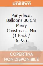 Partydeco: Balloons 30 Cm Merry Christmas - Mix (1 Pack / 6 Pz.) giochi