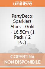 PartyDeco: Sparklers Stars - Gold - 16.5Cm (1 Pack / 2 Pz.) giochi