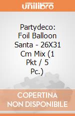 Partydeco: Foil Balloon Santa - 26X31 Cm Mix (1 Pkt / 5 Pc.) giochi