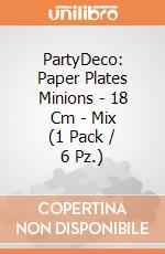 PartyDeco: Paper Plates Minions - 18 Cm - Mix (1 Pack / 6 Pz.) giochi
