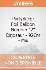 Partydeco: Foil Balloon Number ''2'' Dinosaur - 92Cm - Mix giochi