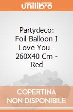 Partydeco: Foil Balloon I Love You - 260X40 Cm - Red giochi