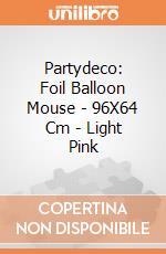 Partydeco: Foil Balloon Mouse - 96X64 Cm - Light Pink giochi
