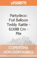 Partydeco: Foil Balloon Teddy Rattle - 61X88 Cm - Mix giochi