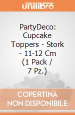PartyDeco: Cupcake Toppers - Stork - 11-12 Cm (1 Pack / 7 Pz.) giochi