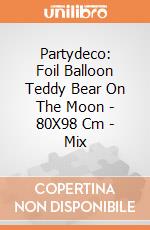 Partydeco: Foil Balloon Teddy Bear On The Moon - 80X98 Cm - Mix giochi