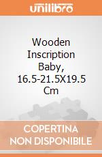 Wooden Inscription Baby, 16.5-21.5X19.5 Cm giochi