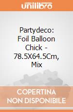 Partydeco: Foil Balloon Chick - 78.5X64.5Cm, Mix giochi