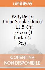 PartyDeco: Color Smoke Bomb - 11.5 Cm - Green (1 Pack / 5 Pz.) giochi