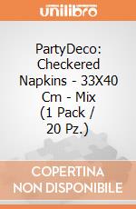 PartyDeco: Checkered Napkins - 33X40 Cm - Mix (1 Pack / 20 Pz.) giochi