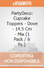 PartyDeco: Cupcake Toppers - Dove - 14.5 Cm - Mix (1 Pack / 6 Pz.) giochi