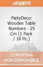Wooden Table Numbers, 25 Cm (1 Pkt / 10 Pc.) giochi