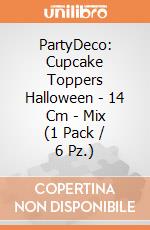 PartyDeco: Cupcake Toppers Halloween - 14 Cm - Mix (1 Pack / 6 Pz.) giochi