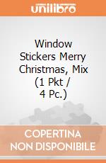 Window Stickers Merry Christmas, Mix (1 Pkt / 4 Pc.) giochi