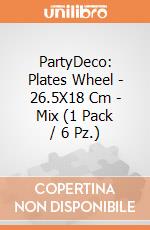 Plates Wheel, 26.5X18 Cm, Mix (1 Pkt / 6 Pc.) giochi