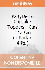 PartyDeco: Cupcake Toppers - Cars - 12 Cm (1 Pack / 4 Pz.) giochi