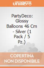 Glossy Balloons 46 Cm - Silver (1 Pack / 5 Pz.) giochi