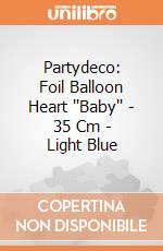 Partydeco: Foil Balloon Heart ''Baby'' - 35 Cm - Light Blue giochi
