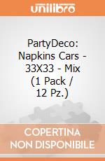 PartyDeco: Napkins Cars - 33X33 - Mix (1 Pack / 12 Pz.) giochi