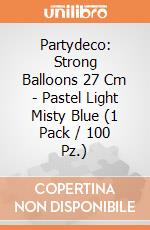 Partydeco: Strong Balloons 27 Cm - Pastel Light Misty Blue (1 Pack / 100 Pz.) giochi