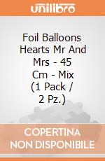 Foil Balloons Hearts Mr And Mrs - 45 Cm - Mix (1 Pack / 2 Pz.) giochi