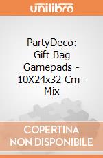 PartyDeco: Gift Bag Gamepads - 10X24x32 Cm - Mix giochi