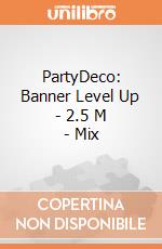 PartyDeco: Banner Level Up - 2.5 M - Mix giochi