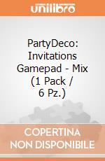 PartyDeco: Invitations Gamepad - Mix (1 Pack / 6 Pz.) giochi
