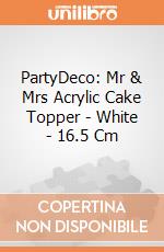 PartyDeco: Mr & Mrs Acrylic Cake Topper - White - 16.5 Cm giochi