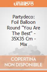 Partydeco: Foil Balloon Round ''You Are The Best'' - 35X35 Cm - Mix giochi