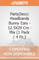 PartyDeco: Headbands Bunny Ears - 12.5X29 Cm - Mix (1 Pack / 4 Pz.) giochi