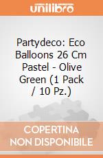 Partydeco: Eco Balloons 26 Cm Pastel - Olive Green (1 Pack / 10 Pz.) giochi
