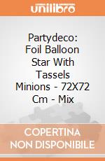 Partydeco: Foil Balloon Star With Tassels Minions - 72X72 Cm - Mix giochi