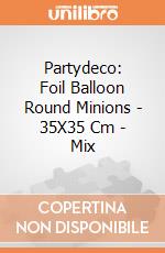 Partydeco: Foil Balloon Round Minions - 35X35 Cm - Mix giochi
