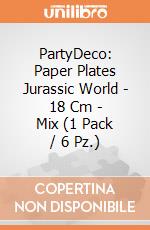 PartyDeco: Paper Plates Jurassic World - 18 Cm - Mix (1 Pack / 6 Pz.) giochi