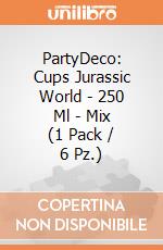 PartyDeco: Cups Jurassic World - 250 Ml - Mix (1 Pack / 6 Pz.) giochi