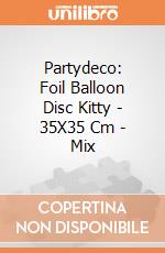 Partydeco: Foil Balloon Disc Kitty - 35X35 Cm - Mix giochi