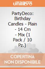 PartyDeco: Birthday Candles - Plain - 14 Cm - Mix (1 Pack / 10 Pz.) giochi