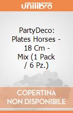 PartyDeco: Plates Horses - 18 Cm - Mix (1 Pack / 6 Pz.) giochi