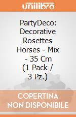 PartyDeco: Decorative Rosettes Horses - Mix - 35 Cm (1 Pack / 3 Pz.) giochi