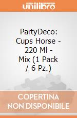 PartyDeco: Cups Horse - 220 Ml - Mix (1 Pack / 6 Pz.) giochi