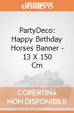 PartyDeco: Happy Birthday Horses Banner - 13 X 150 Cm giochi