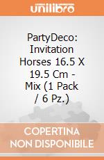 PartyDeco: Invitation Horses 16.5 X 19.5 Cm - Mix (1 Pack / 6 Pz.) giochi