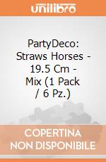 PartyDeco: Straws Horses - 19.5 Cm - Mix (1 Pack / 6 Pz.) giochi
