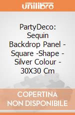 Sequin Backdrop Panel, Square-Shape, Silver Colour, 30X30 Cm giochi