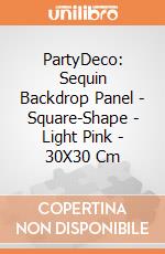 PartyDeco: Sequin Backdrop Panel - Square-Shape - Light Pink - 30X30 Cm giochi