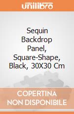 Sequin Backdrop Panel, Square-Shape, Black, 30X30 Cm giochi
