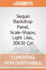 Sequin Backdrop Panel, Scale-Shape, Light Lilac, 30X30 Cm giochi